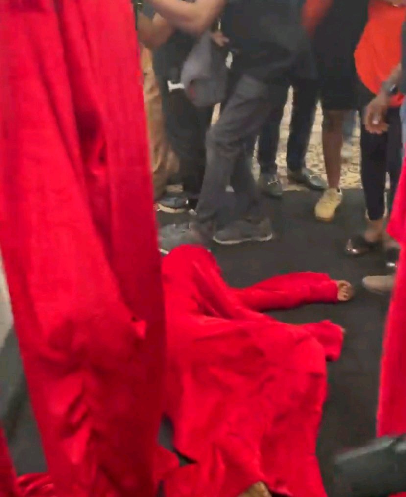 How Pretty Mike Stormed Lagos Party with Men Draped in Red Attire socialite pretty mike storms lagos party with men draped in red attire carrying another man who is almost naked photos videos 47119437452158246435