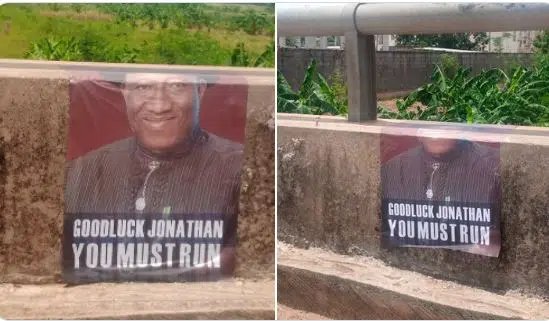 Goodluck Jonathan campaign posters