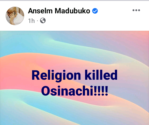 "Religion Killed Osinachi" - Pastor Anselm Madubuko Says, Predicts Future Divorces 6254838604d93281291038277591934350129