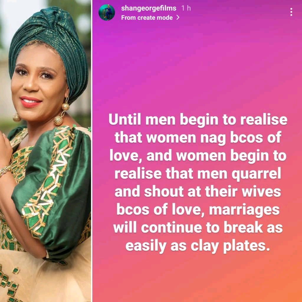 Marriages Will Continue To Break If... - Actress Shan George | Daily Report Nigeria