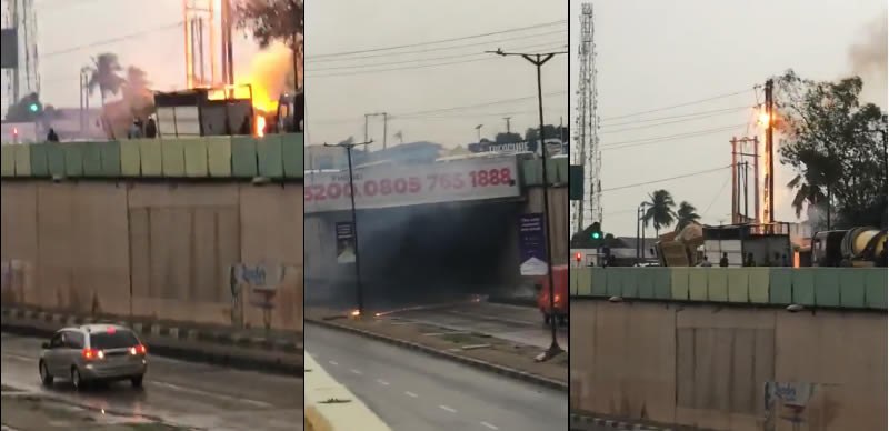 Gridlock as Fire Outbreak Rocks Lagos | Daily Report Nigeria