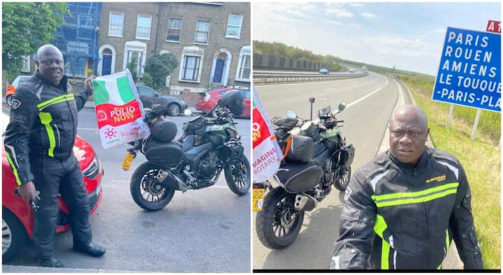 Man Sets Out from London on Bike, Plans to Reach Lagos in 25 Days | Daily Report Nigeria