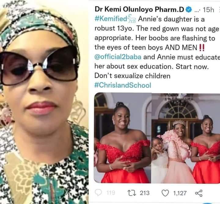 Teach Your Daughter About Sex Education- Kemi Olunloyo Tells 2Face and Annie Idibia | Daily Report Nigeria