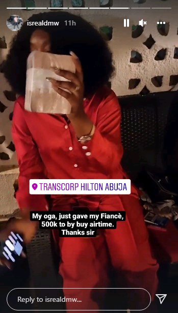 Israel DMW’s Fiancée Receives N500,000 from Davido for Airtime | Daily Report Nigeria