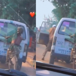 Reactions as Madman Helps Bus Driver Push Vehicle | Daily Report Nigeria