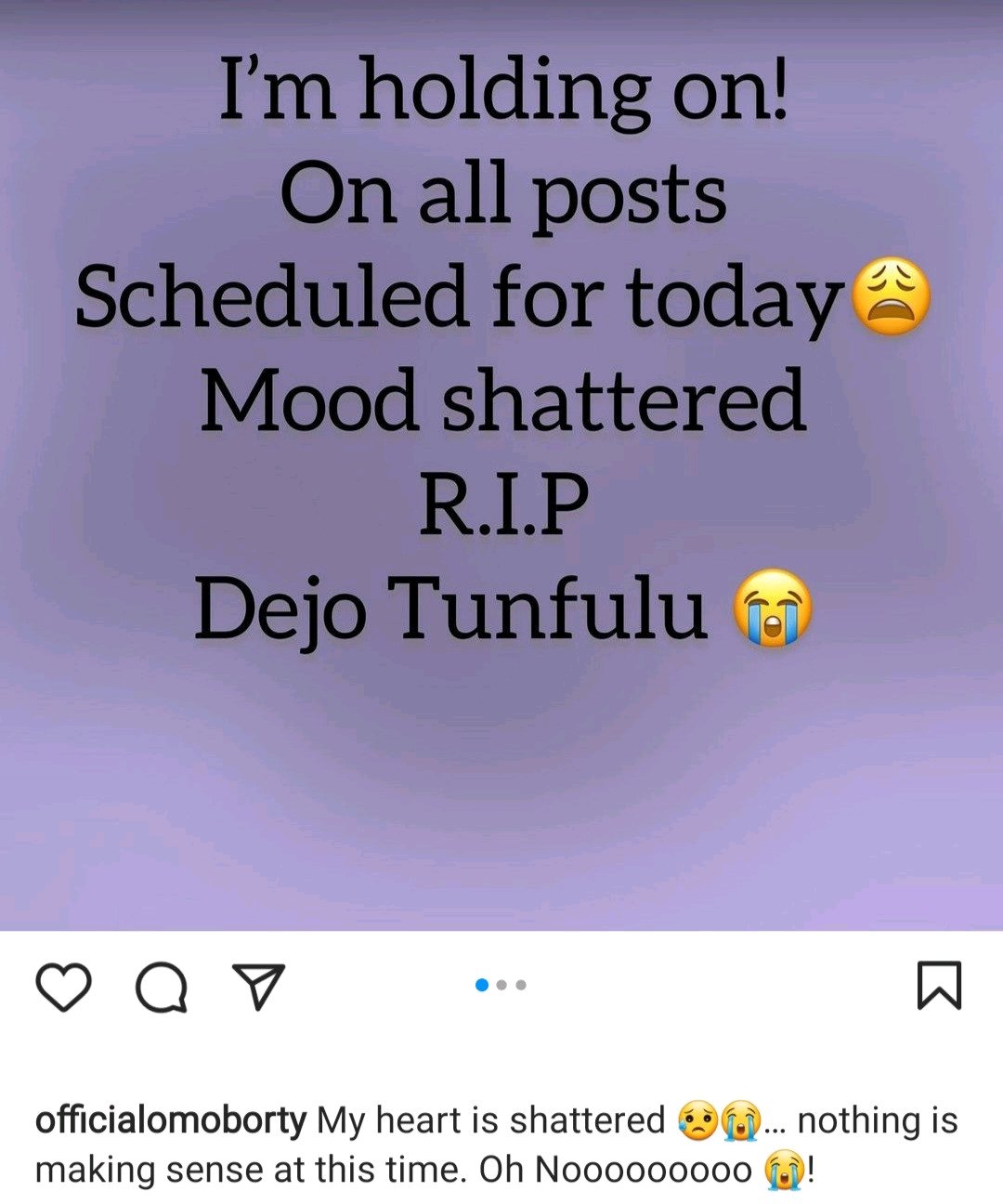 Nollywood Actor, Dejo Tunfulu is Dead | Daily Report Nigeria