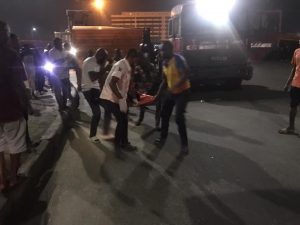 One Dead, Another Injured as Truck Carrying Container Looses Control in Lagos | Daily Report Nigeria