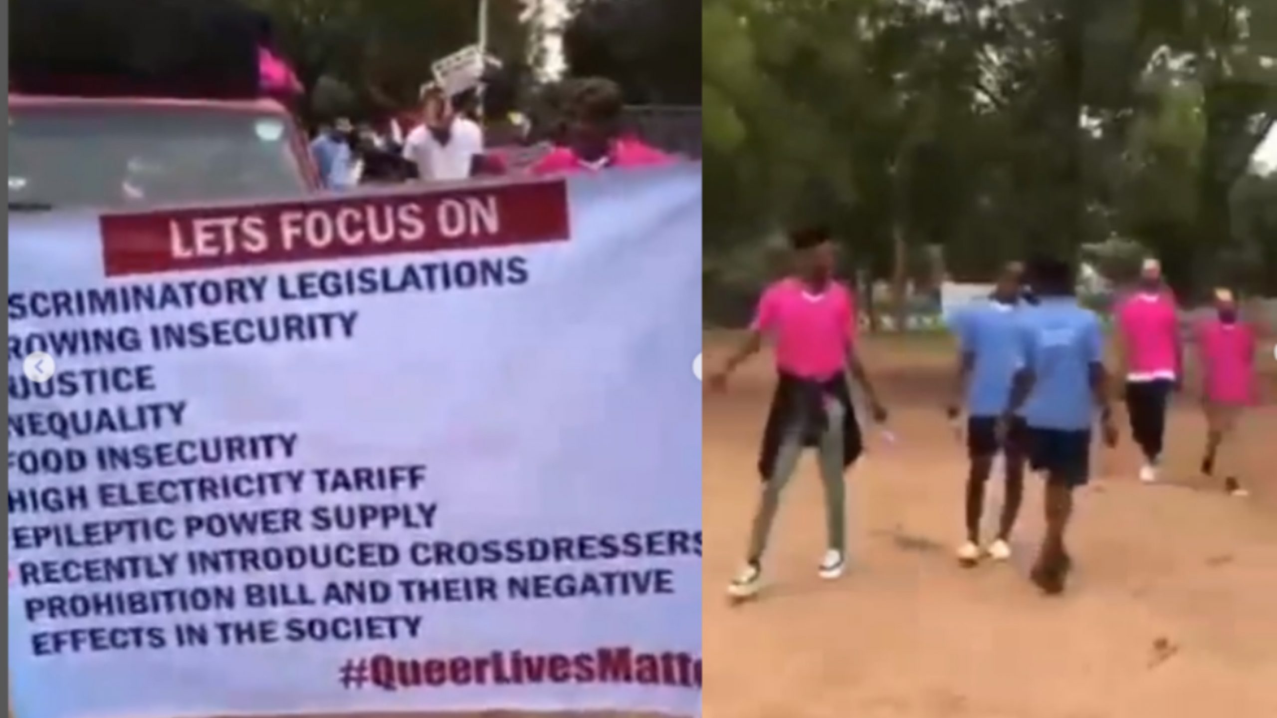 VIDEO: 'Transgender Community' Holds Public Protest Against FG in Abuja | Daily Report Nigeria