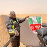 African Women Donate $1,200 (N500k) to Nigerian Man Riding Bike From London | Daily Report Nigeria