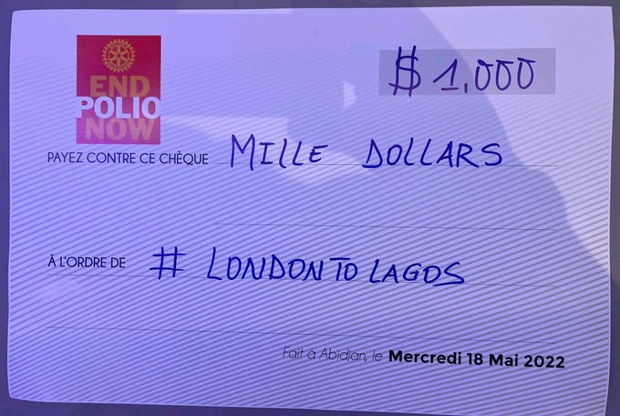 African Women Donate $1,200 (N500k) to Nigerian Man Riding Bike From London | Daily Report Nigeria