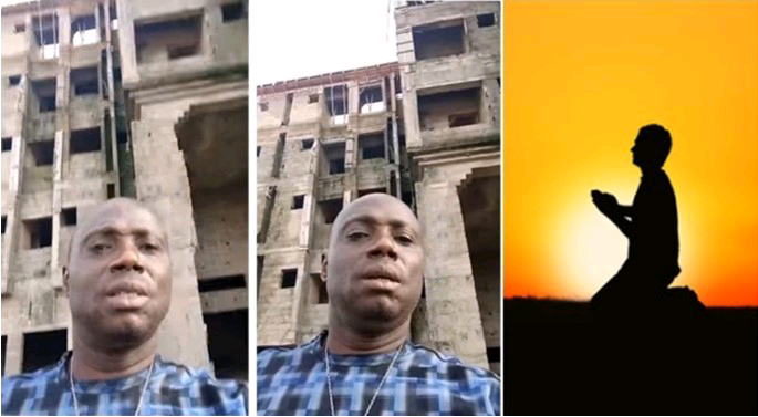 Man Asks For Prayers to Complete 4 Storey Building | Daily Report Nigeria