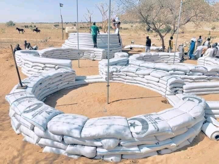 Chadian Youths Build Maternity Wards With Sand-filled Bags | Daily Report Nigeria