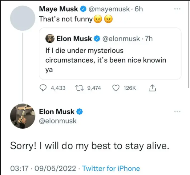 Elon Musk Writes About Dying Mysteriously | Daily Report Nigeria