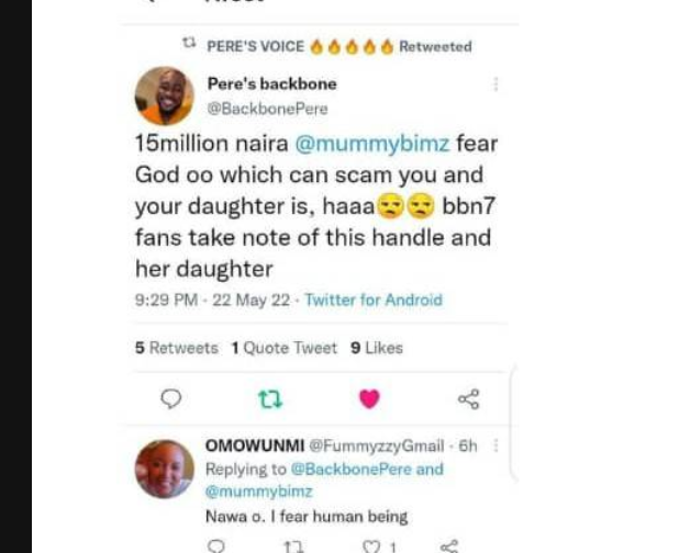 BBN: Pere's Fans Accuse Woman Of 15M Scam | Daily Report Nigeria