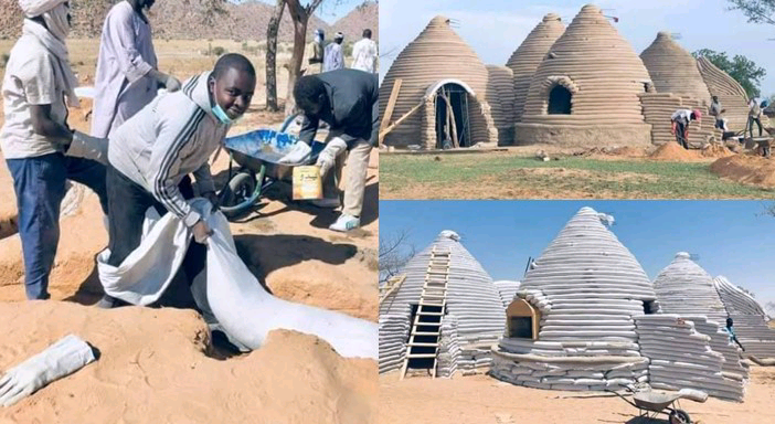 Chadian Youths Build Maternity Wards With Sand-filled Bags | Daily Report Nigeria