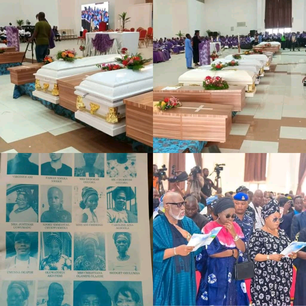 PHOTOS: Ondo Holds Funeral Mass For Owo Catholic Church Massacre Victims | Daily Report Nigeria