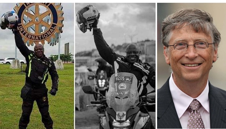 Bill Gates Hails Nigerian Man Who Traveled From London To Lagos on a Motorbike | Daily Report Nigeria