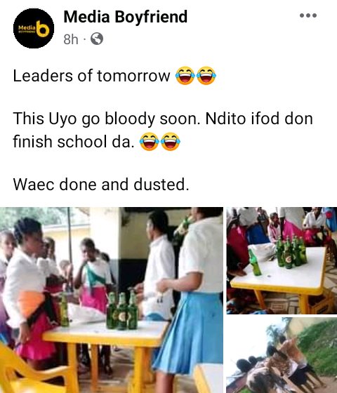 WAEC Students Celebrate End of Exams In Beer Parlour (Photos) | Daily Report Nigeria