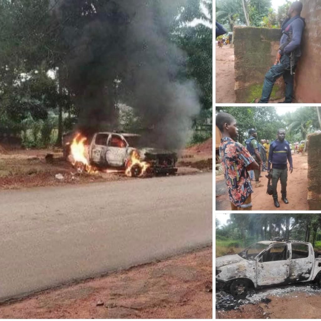 BREAKING: Gunmen Attack Police Checkpoint, Set Patrol Van Ablaze in Enugu | Daily Report Nigeria