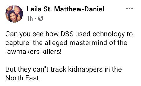 DSS via technology Captured Alleged Mastermind of Anambra Lawmaker's Death but....  -  Laila St. Matthew-Daniel | Daily Report Nigeria