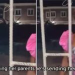 Lady Locks Parents Outside The House For Coming Home Late [VIDEO] | Daily Report Nigeria