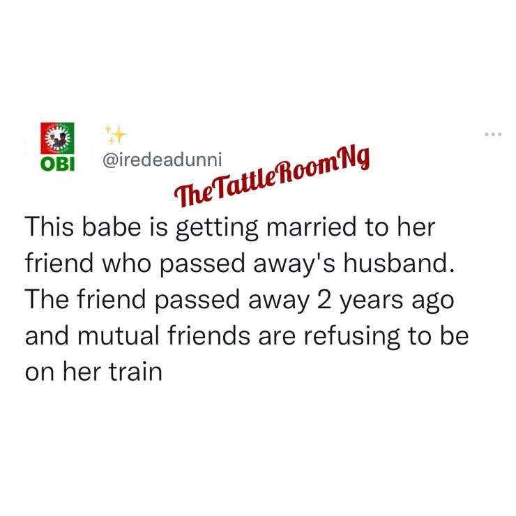 Lady Set To Wed Her Late Friend’s Husband | Daily Report Nigeria