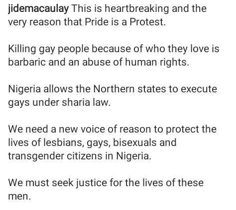 Gay Nigerian pastor, Jide Macaulay Kicks Against Death Sentence Given to Three Men in Bauchi For Homosexuality | Daily Report Nigeria