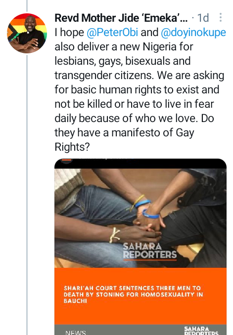 Gay Nigerian pastor, Jide Macaulay Kicks Against Death Sentence Given to Three Men in Bauchi For Homosexuality | Daily Report Nigeria