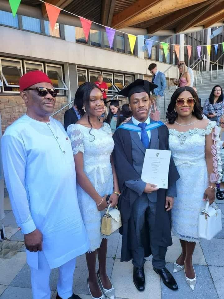 Governor Wike's Son Graduate From UK University | Daily Report Nigeria