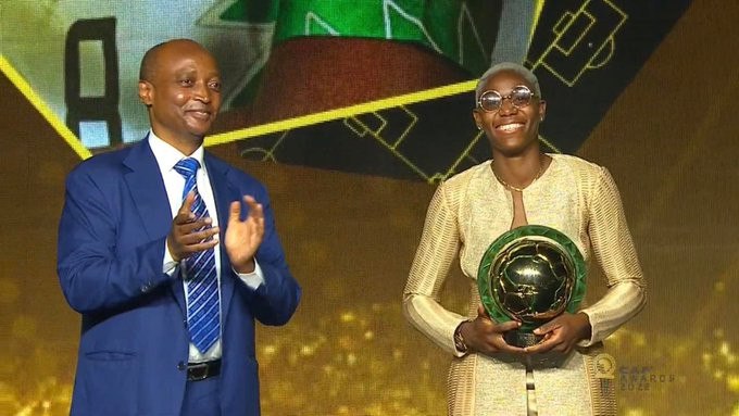 Super Falcons Striker Asisat Oshoala Wins CAF Women Award For Fifth Time [Full List Of Winners] | Daily Report Nigeria