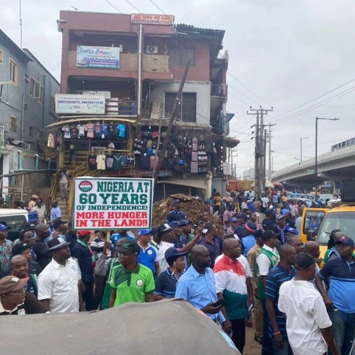 PHOTOS: NLC Protests In Lagos Over ASUU Strike | Daily Report Nigeria