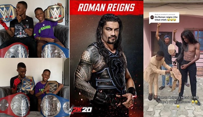 WWE sends ‘Championship Belts’ To Nigerian Siblings Who Recreated Roman Reign's Entrance | Daily Report Nigeria