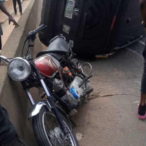 Okada Rider, Passenger Crushed To Death in Lagos-Ibadan Expressway | Daily Report Nigeria