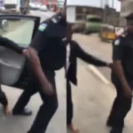 Motorist "Arrests" Policeman Who Tried To Apprehend Him For Driving Against Traffic (VIDEO) | Daily Report Nigeria