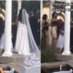 Drama as Pregnant Lady Disrupts Boyfriend’s Wedding