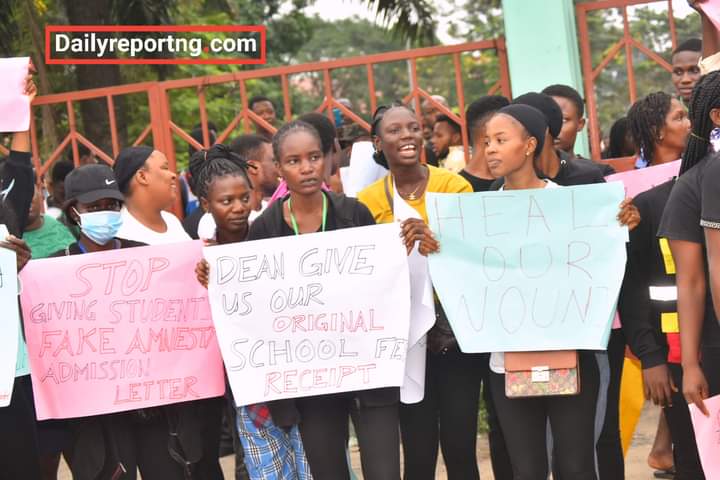 Students Shutdown Novena University Over Fraudulent Admissions