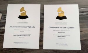 Singer, Mr Eazi Receives Two Grammy Certifications | Daily Report Nigeria