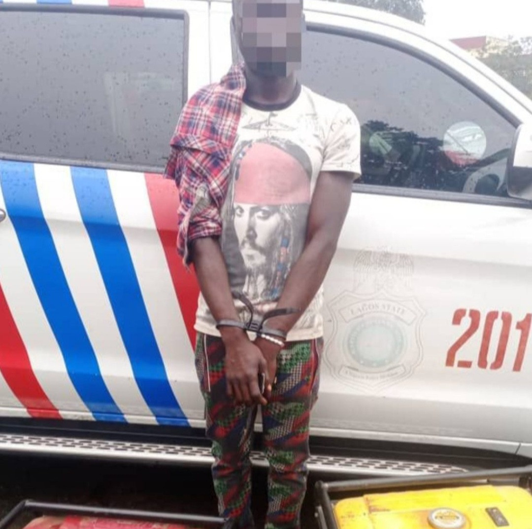 Ex-convict Arrested with Stolen Generators in Lagos | Daily Report Nigeria