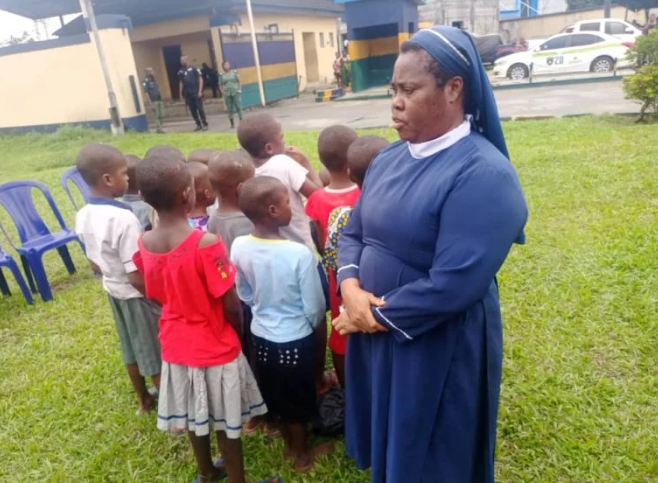 BREAKING: Rivers Police Rescue 15 kidnapped Children, Arrest Rev Sister