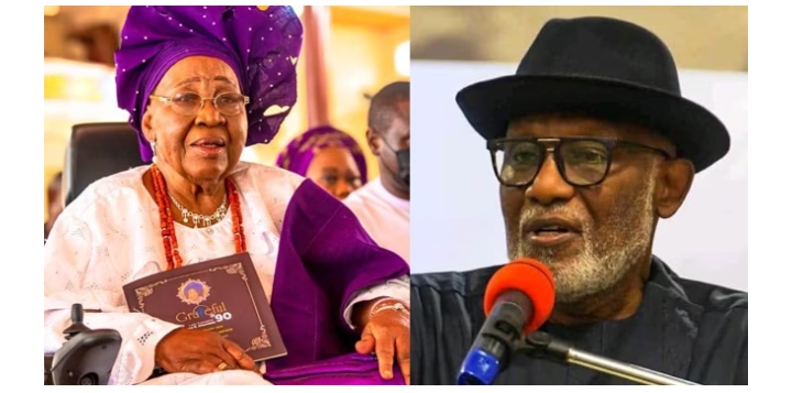 Governor Akeredolu’s Mother, Grace is Dead | Daily Report Nigeria