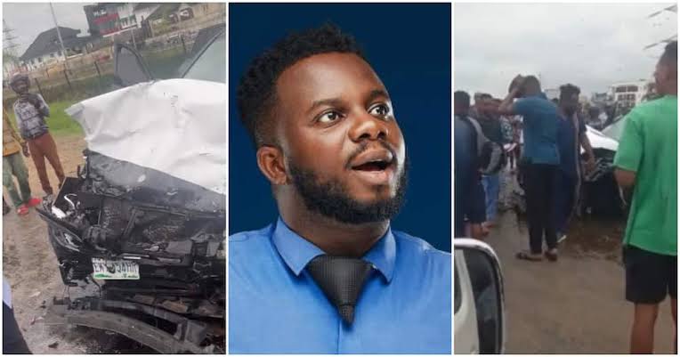Comedian Oga Sabinus Survives Car Accident