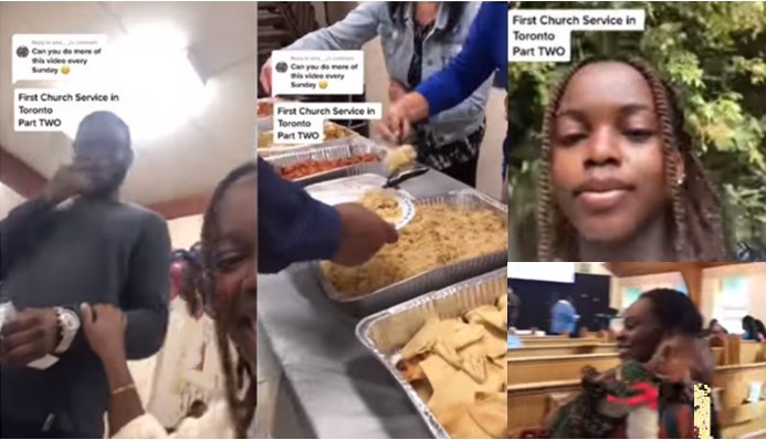 Reactions As Nigerians Gather At Church That Shares Free Food Every Sunday [VIDEO] | Daily Report Nigeria