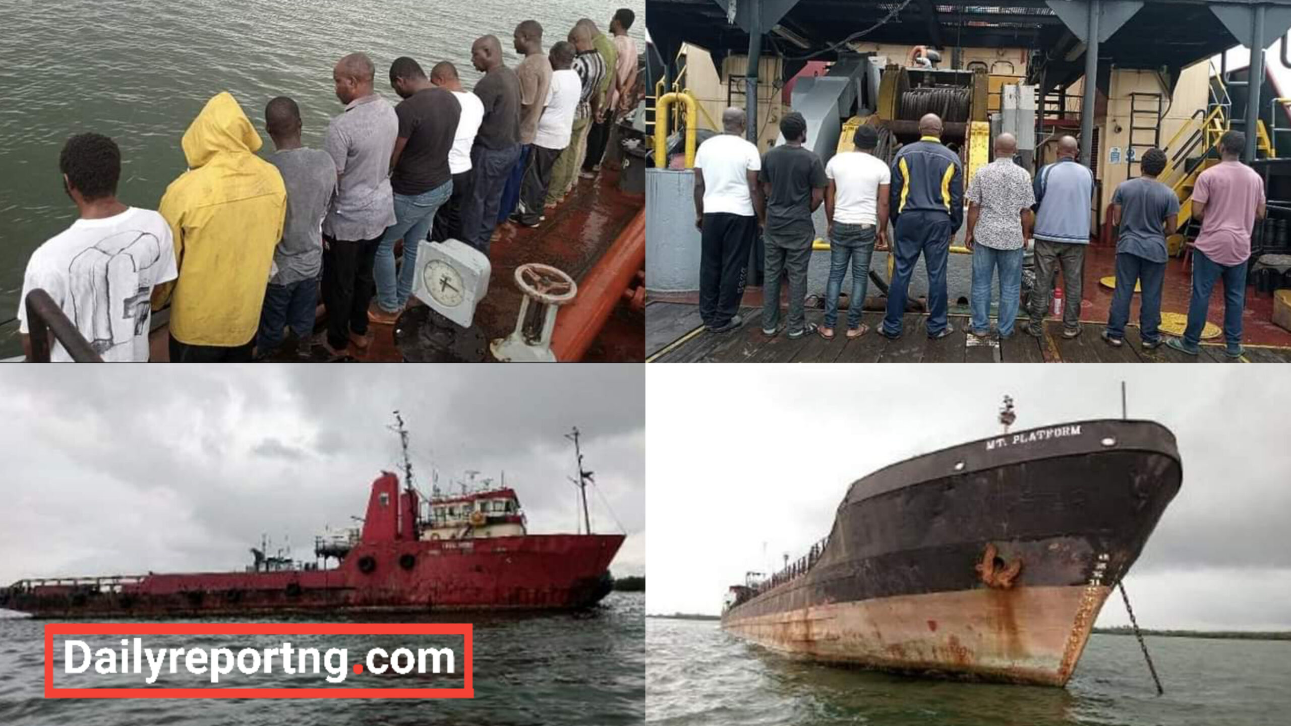 Oil Theft: Navy Hands Over 2 Vessels, Crew Members to EFCC | Daily Report Nigeria