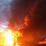 Properties Destroyed as Midnight Fire Razes Buildings Lagos | Daily Report Nigeria