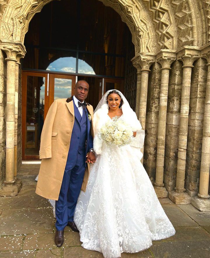 Actress Rita Dominic, Hubby Wed In England Church | Daily Report Nigeria