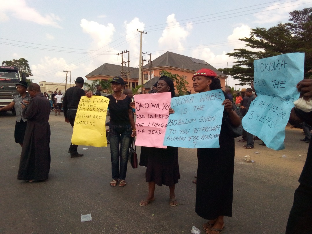 Retirees Protest Unpaid Pension in Delta | Daily Report Nigeria