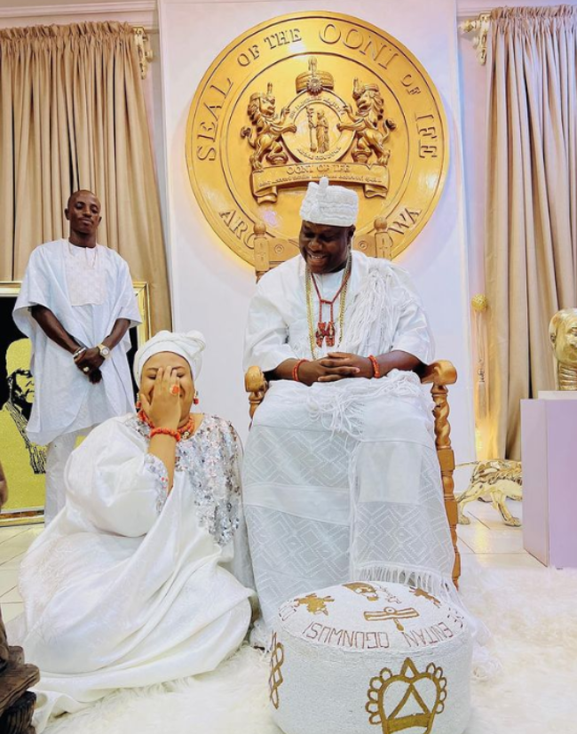 Actress Nkechi Blessing Meets Ooni of Ife Days After Seeking to Be His Wife | Daily Report Nigeria