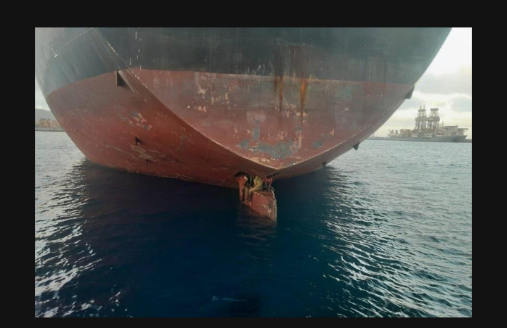 3 Nigerian Men Found on Ship's Rudder Going to Spain | Daily Report Nigeria