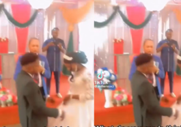 Drama in Church as Groom Slaps Bride During Wedding | Daily Report Nigeria