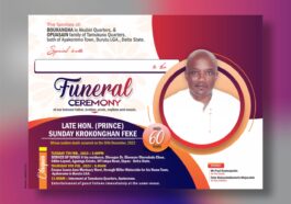 Family Announces Burial Schedule For Prince Sunday Feke | Daily Report Nigeria